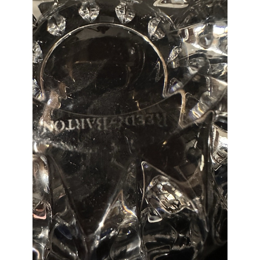 Reed & Barton‎ Equinox 4x7"Crystal Bowl Sticker Mark On Bottom Slovenia - Picture 13 of 15